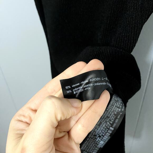 Zara Black Limited Edition Ribbed Sleeveless V-neck Bustier-like Bodysuit S - Picture 3 of 8